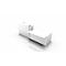 Balie Spezia, opbergplek, links, B 3060 x D 1125 x H 1130 mm, wit/wit