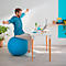 Ballon d'assise Ergo Cosy Leitz, Ø 650 mm, revêtement en tissu, bleu