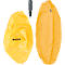 Ballon d'assise Ergo Cosy Leitz, Ø 650 mm, revêtement en tissu, jaune