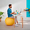 Ballon d'assise Ergo Cosy Leitz, Ø 650 mm, revêtement en tissu, jaune