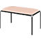 Banc Bistro, assise en similicuir ivoire