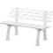 Banc de jardin, 2 places, L 1200 mm, blanc