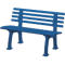 Banc de jardin, 2 places, L 1200 mm, bleu