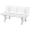 Banc de parc, 3 places, L 1500 mm, blanc