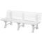 Banc de parc, 4 places, L 2000 mm, blanc