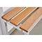 Banc de vestiaire - L 2000 x P 300 x H 1700 mm - dossier et 9 crochets
