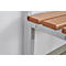 Banc de vestiaires avec dossier et crochets L 2000 mm