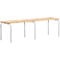 Banc, empilable, gris clair, L 1500 mm