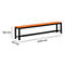 Banc en bois avec porte-chaussures, L 2000 x P 310 x H 450 mm