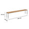 Banc en bois pour vestiaires Schäfer Shop Select, l. 1995 x P 310 x H 415 mm - gris clair