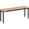 Banc en bois pour vestiaires Schäfer Shop Select, l. 995 x P 310 x H 415 mm - noir