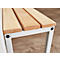 Banc en bois pour vestiaires Schäfer Shop Select, l. 995 x P 310 x H 415 mm - noir