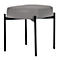 Banc meet® by Paperflow GAIA, ovale S, revêtement en similicuir gris résistant aux désinfectants, piètement 4 pieds noir mat, L 490 x P 380 x H 455 mm