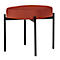 Banc meet® by Paperflow GAIA, ovale S, revêtement tissu brun, piètement 4 pieds noir mat, L 490 x P 380 x H 455 mm