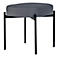 Banc meet® by Paperflow GAIA, ovale S, revêtement tissu gris souris, piètement 4 pieds noir mat, L 490 x P 380 x H 455 mm