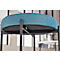 Banc meet® by Paperflow GAIA, ovale S, revêtement tissu vert, piètement 4 pieds noir mat, L 490 x P 380 x H 455 mm