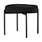 Banc meet® by Paperflow GAIA, ovale S, revêtement velours noir, piètement 4 pieds noir mat, L 490 x P 380 x H 455 mm
