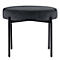 Banc meet® by Paperflow GAIA, rond, revêtement velours anthracite, piètement 4 pieds noir mat, L 575 x P 575 x H 455 mm