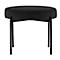 Banc meet® by Paperflow GAIA, rond, revêtement velours noir, piètement 4 pieds noir mat, L 575 x P 575 x H 455 mm