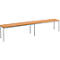 Banc vestiaire en bois, L 2000 x P 300 x H 420 mm