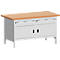 Banco de trabajo con mueble KW-1578-2.4, gris luminoso