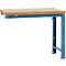 Banco de trabajo de ampliación Manuflex Profi Standard, tablero multiplex, 1250 x 700 mm, azul brillante