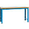Banco de trabajo Manuflex Profi Standard, tablero plástico An 1750 x P 700, azul luminoso
