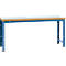 Banco de trabajo Manuflex Profi Standard, tablero plástico An 2000 x P 700, azul brillante