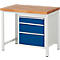 Banco de trabajo serie 8159, 3 cajones, An 1000 x P 700 x Al 840 mm