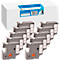 Bande d'écriture G&amp;G, compatible avec Dymo D1/45803/S0720830/2093098, 10 pcs, amovible, L 19 x L 7000 mm, blanc