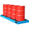 Bandeja de protección de suelos BW PS-PE300, PE, 300 l, L 2610 x An 895 x Al 150 mm, con rejilla, azul