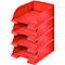 Bandeja para documentos LEITZ® Jumbo 5233, DIN A4, 4 unidades, rojo