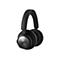 Schwarze Bang & Olufsen Over-Ear-Kopfhörer mit abgerundeten Ohrmuscheln und Logo auf silberner Metallplatte.
