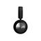 Schwarze Bang & Olufsen Over-Ear-Kopfhörer vor weißem Hintergrund mit silberner, kreisförmiger Ohrmuschel.