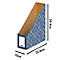 BANKERS BOX® Décor, FSC®-gecertificeerd karton, L 237 x B 106 x H 303 mm, voor DIN A4 formaten, leigrijs, 5 stuks.