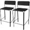 Barhocker Bistro Sitz Samt schwarz