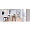 Barhocker meet® by Paperflow OSLO, ohne Rückenlehne, Sitzhöhe 760 mm, Holz und Stahl, holzfarben-schwarz, 2 Stück