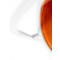 Barhocker Paperflow Saturne, mit Rückenlehne, Sitzhöhe 765 mm, gepolstert, zu 100 % recycelbar, Samtbezug rostfarben, Gestell weiß