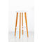 Barhocker WOODY, ABS-Kunststoff, mit Fussring, Massivholzbeine, Sitzhöhe 760 mm, 2 Stk, weiss