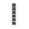 BARI boekenkast, 6 OH, 5 legborden, spaanplaat, B 427 x D 430 x H 2174 mm, wit