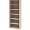 BARI boekenkast, 6 OH, 5 legborden, spaanplaat, B 800 x D 430 x H 2174 mm, ahorndecor