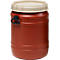 Baril à ouverture extra large - Ø 410 x H 573 mm - 64 litres - brun/beige