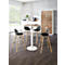Barkruk STEELWOOD, kunststof, met houten poten, zitkussen, zithoogte 740 mm, 2 stuks, zwart