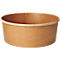 Barquettes à salade jetables Papstar pure, 1300 ml, 184 x H 70 mm, 50 pièces, biodégradables, matière première renouvelable, revêtement PLA, marron