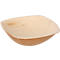 Barquettes Papstar QUADRATO Pure, jetables, carrées, L 90 x l 90 x H 25 mm, résistantes à l'eau & à la chaleur, compostables, en feuille de palme, naturelles, 25 pièces