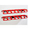 Barres d'accrochage Schäfer Shop Select, 2 pièces, avec 14 bacs à bec LF 221, matériel de fixation inclus, L 1135 x l 68 x P 2 mm, tôle d'acier, galvanisé