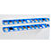 Barres d'accrochage Schäfer Shop Select, 2 pièces, avec 22 bacs à bec LF 211, matériel de fixation inclus, L 1135 x l 68 x P 2 mm, tôle d'acier, galvanisé