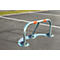 Barrière de parking repliable Mottez - L 1020 x H 460 mm - serrure à cylindre - acier