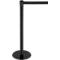 Barrière, tête pivotante à 360°, courroie extensible à 2,3 m, cassette de courroie et frein, L 1000 mm, métal, courroie noire