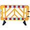 Barrières de sécurité lot de 2, 1000 x 1500 mm, jaune